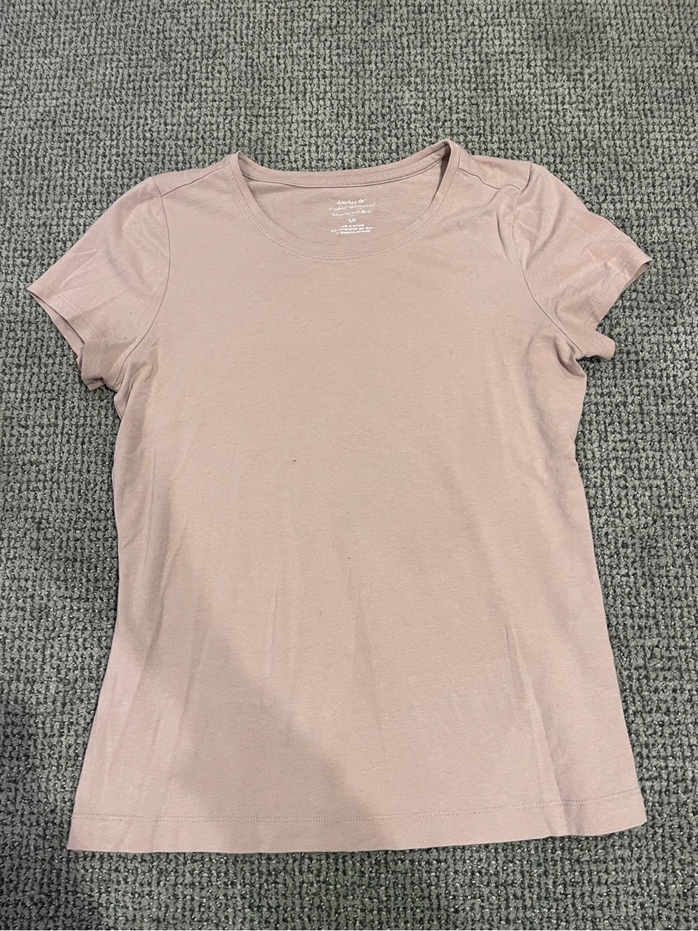 Banana Republic Short Sleeve Crew Tee - Light Pink